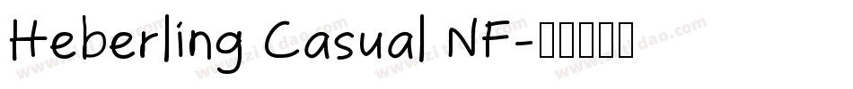 Heberling Casual NF字体转换